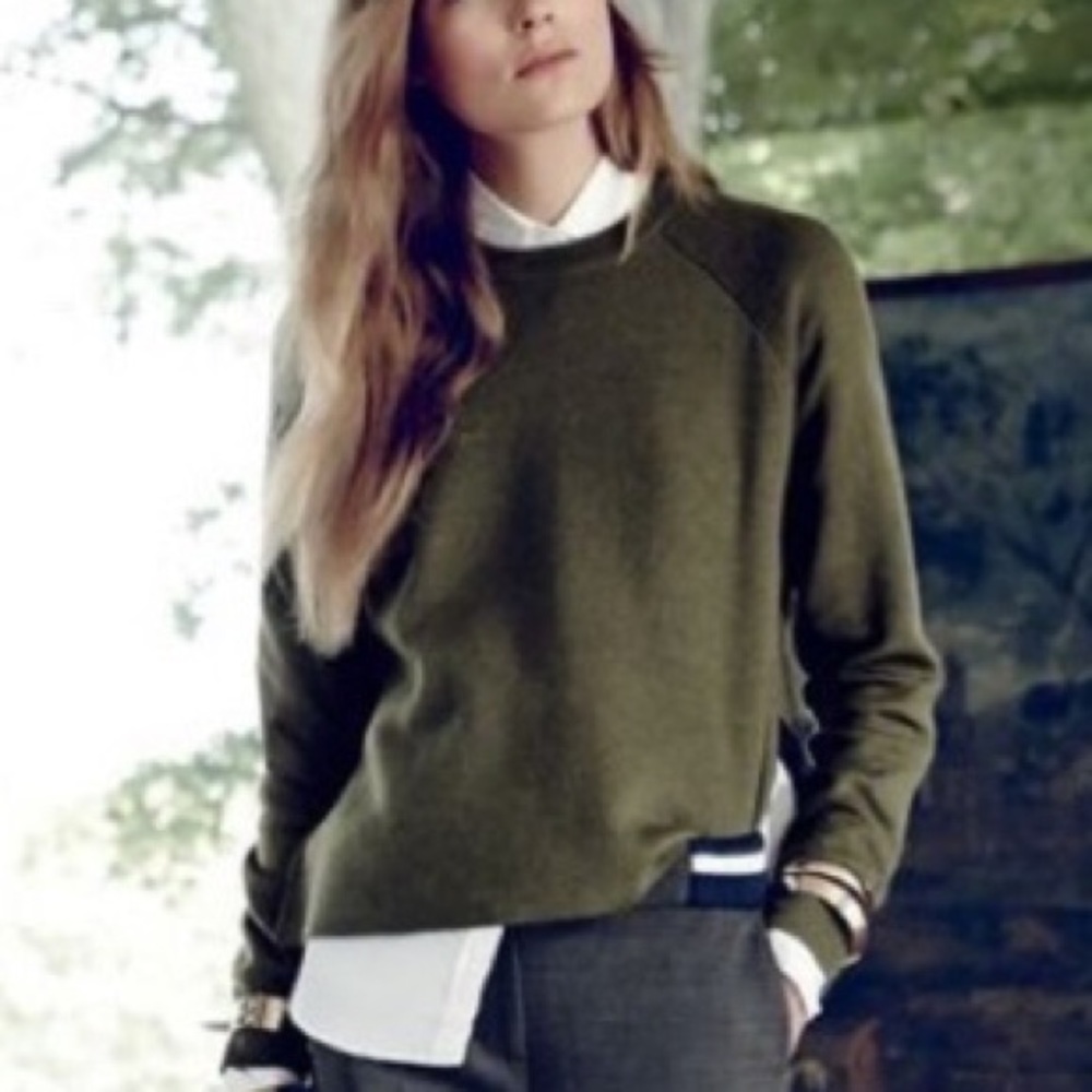 J. Crew Wool Sweater with Slit Sides